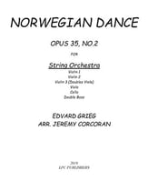 Norwegian Dance Opus 35, No 2 Orchestra sheet music cover